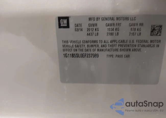 1G11B5SL0EF237989: 43940119