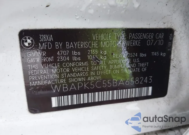 WBAPK5C55BA658243: 43940237