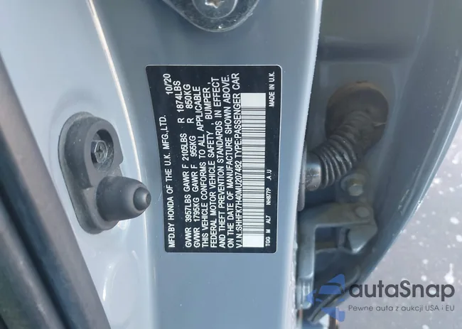 SHHFK7H40MU207482: 43940293