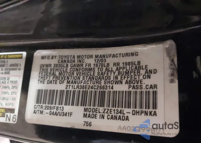 2T1LR38E24C266314: 43939370