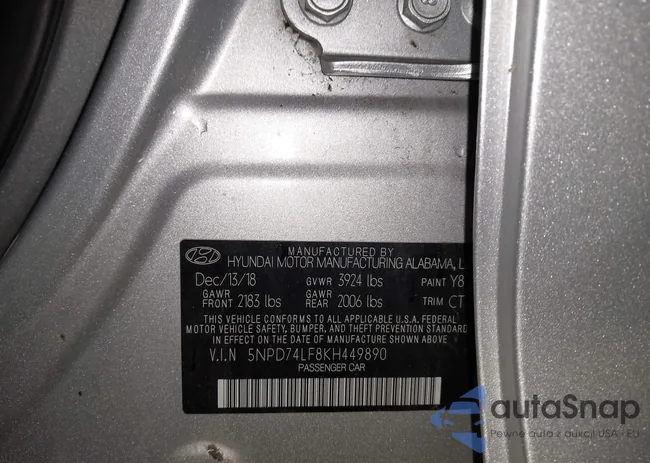 5NPD74LF8KH449890: 43939577