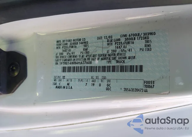 1FTRE14W84HA37608: 43939687