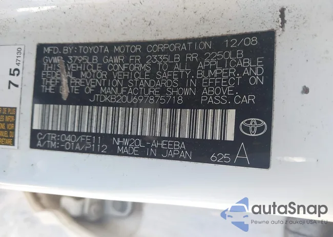 JTDKB20U697875718: 43940936