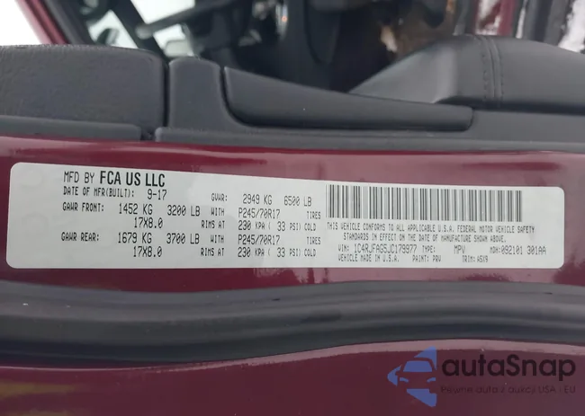 1C4RJFAG5JC179977: 43941071