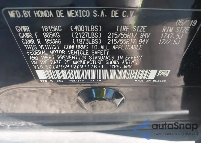 3CZRU5H72KM717651: 43940513