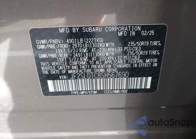 JF2SLDTC8SH567690: 43941891