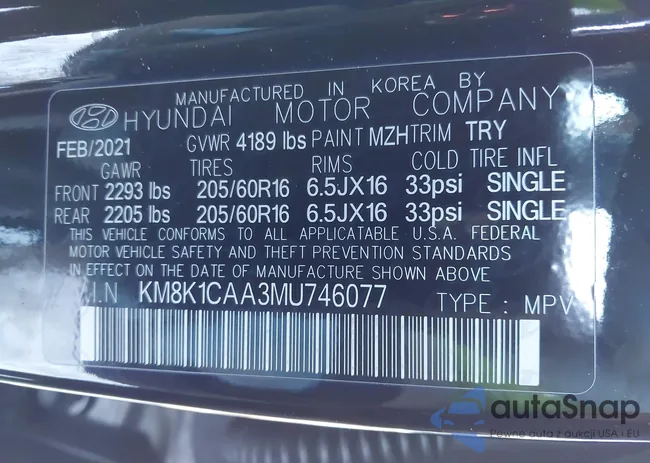 KM8K1CAA3MU746077: 43942004