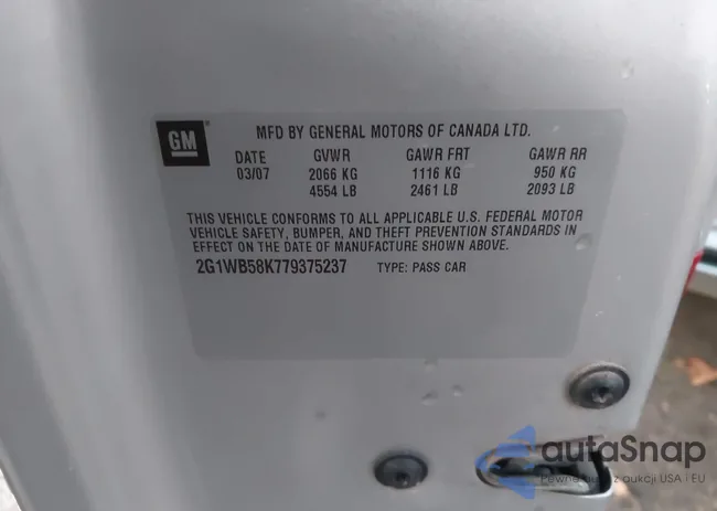 2G1WB58K779375237: 43942041