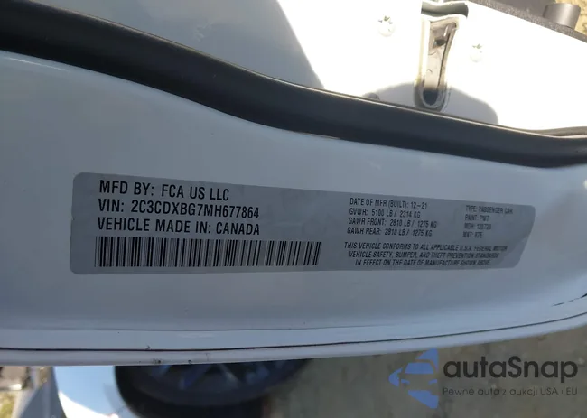 2C3CDXBG7MH677864: 43942199