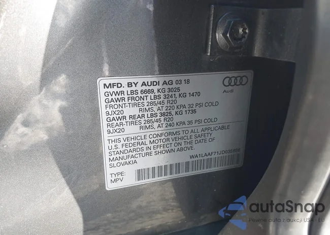 WA1LAAF71JD035686: 43942366