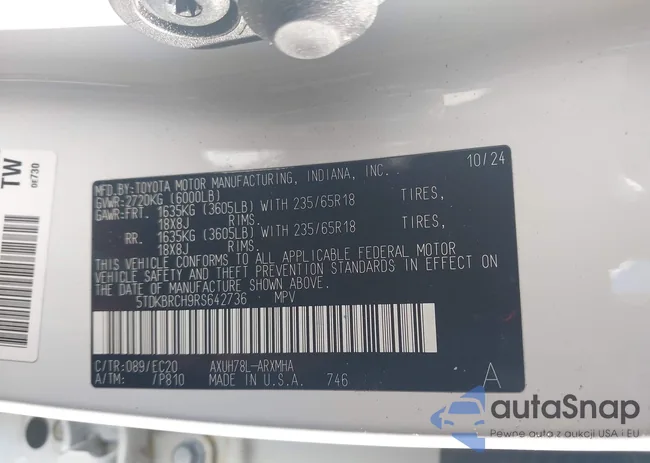 5TDKBRCH9RS642736: 43941384