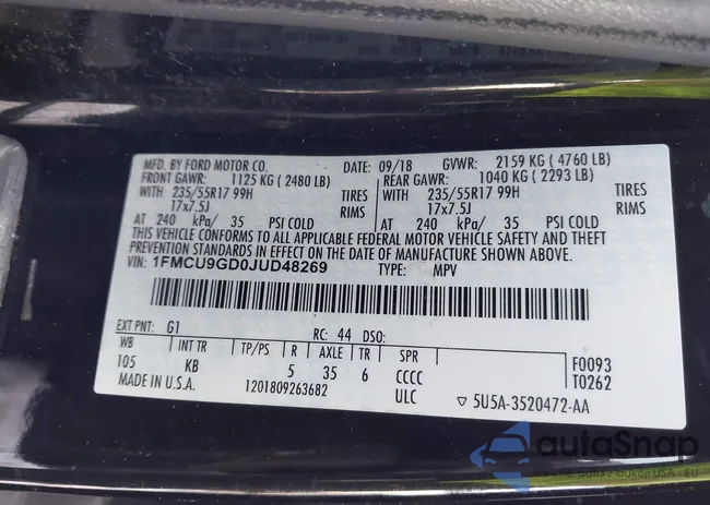 1FMCU9GD0JUD48269: 43941550