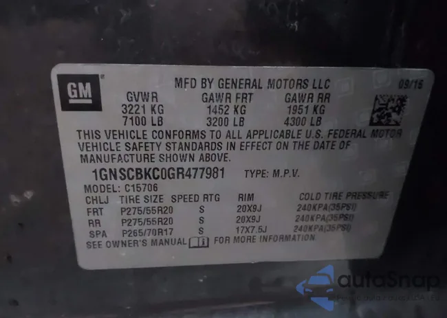 1GNSCBKC0GR477981: 43941746