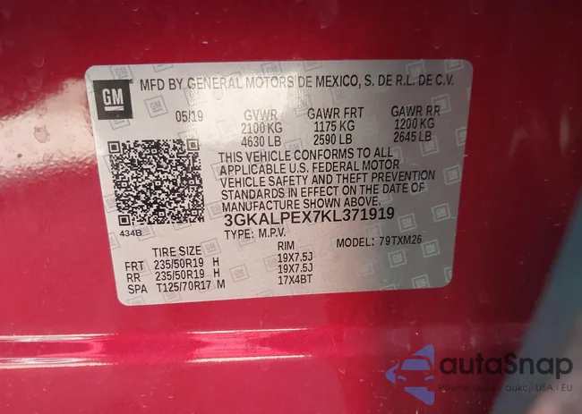 3GKALPEX7KL371919: 43942807