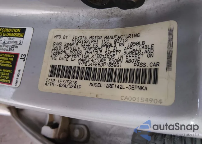 5YFBU4EE6DP165961: 43942846