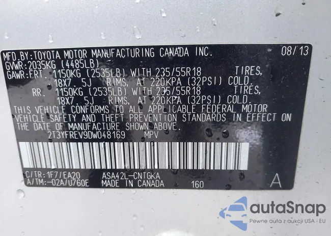 2T3YFREV9DW048169: 43942858