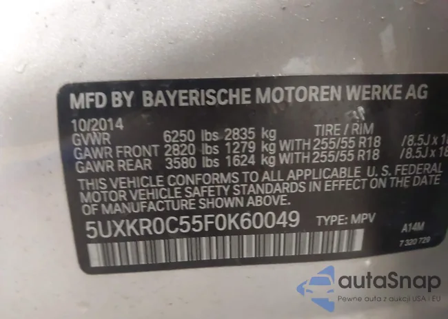 5UXKR0C55F0K60049: 43942875