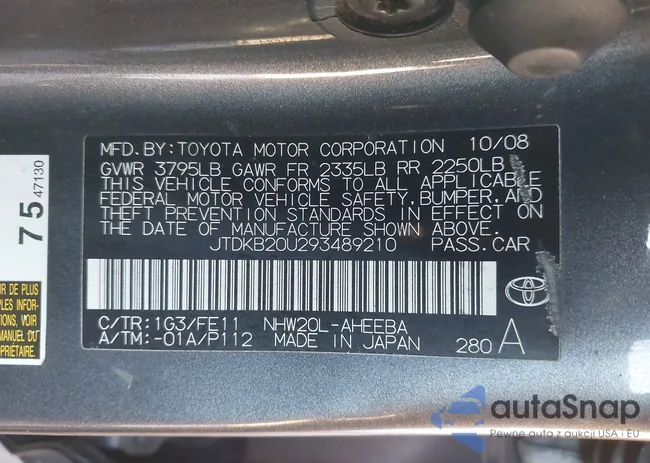 JTDKB20U293489210: 43943102