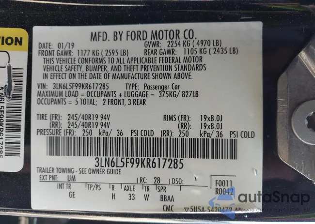 3LN6L5F99KR617285: 43942444