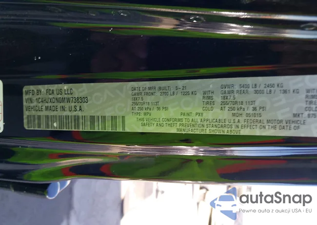 1C4HJXDN0MW738303: 43942494