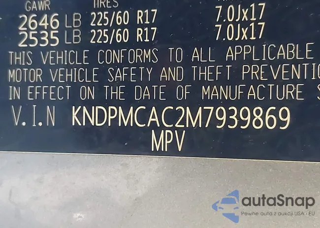 KNDPMCAC2M7939869: 43942684