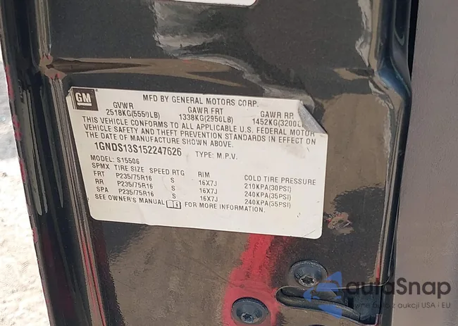 1GNDS13S152247626: 43943777