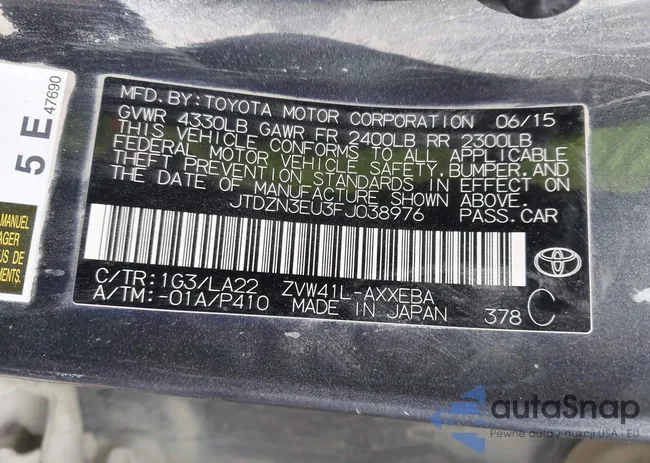 JTDZN3EU3FJ038976: 43943784