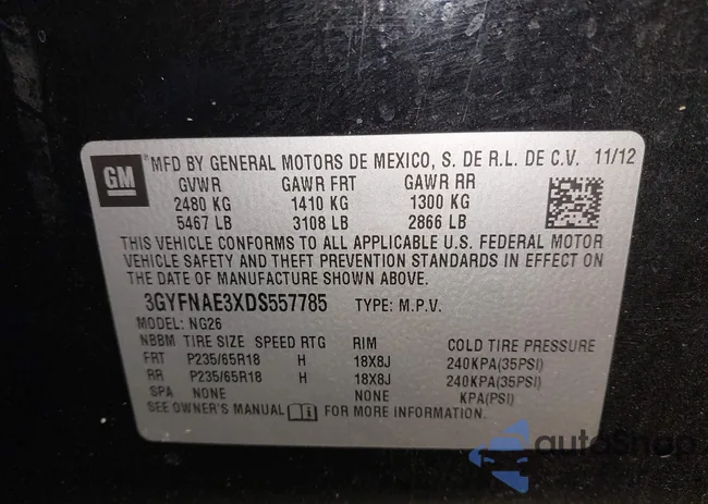 3GYFNAE3XDS557785: 43943410