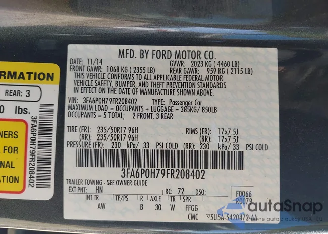 3FA6P0H79FR208402: 43944846