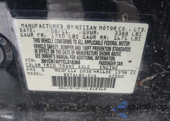 3N1CN7AP7CL818368: 43944878