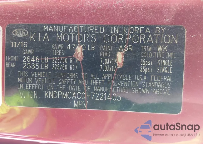 KNDPMCAC0H7221405: 43944908