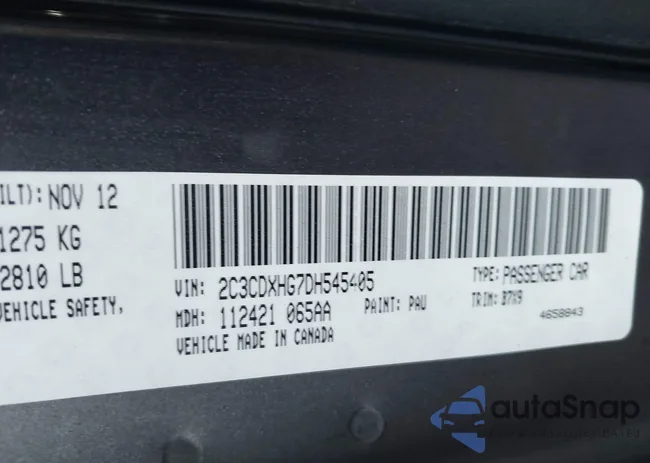 2C3CDXHG7DH545405: 43944955