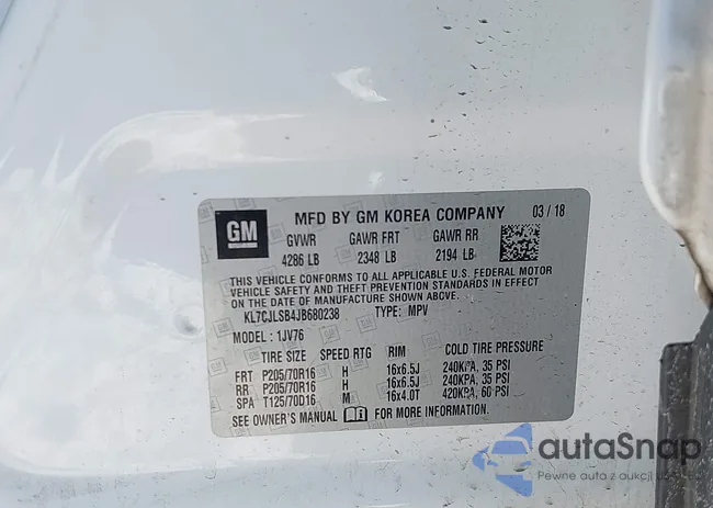 KL7CJLSB4JB680238: 43945031