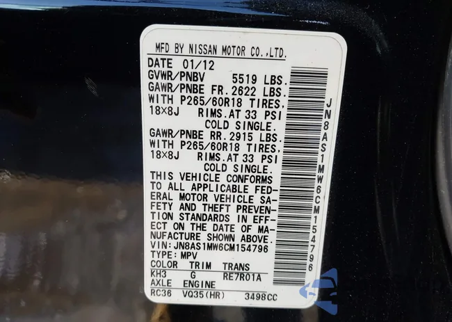 JN8AS1MW6CM154796: 43945074