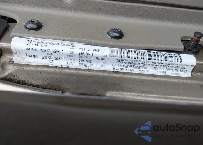 1J4FA59S73P326036: 43945249