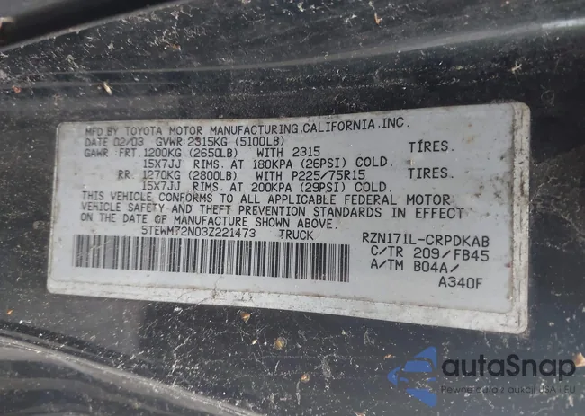 5TEWM72N03Z221473: 43945323