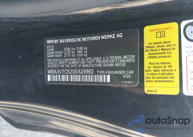 WBA3V7C52G5A24960: 43944546