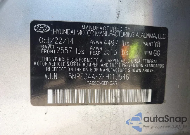 5NPE34AFXFH115546: 43944600