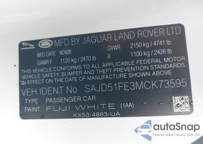 SAJD51FE3MCK73595: 43944612