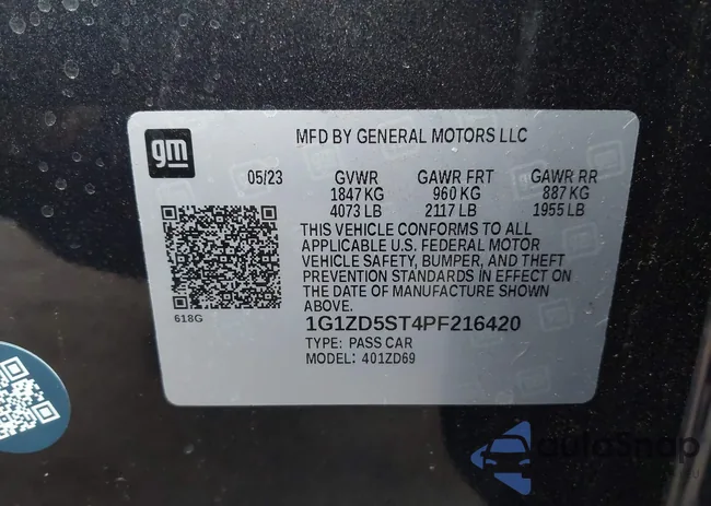 1G1ZD5ST4PF216420: 43945853