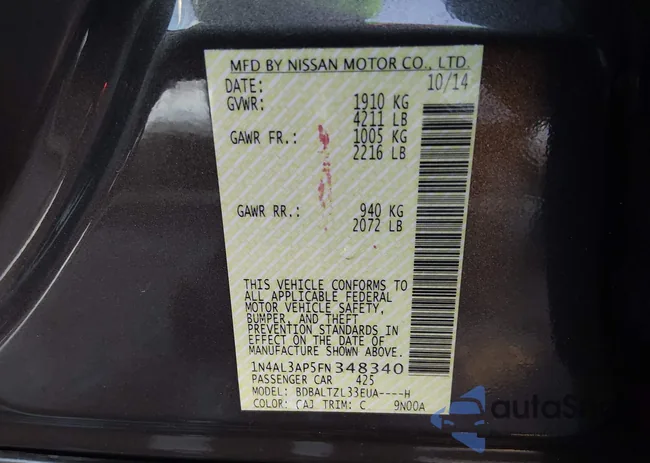 1N4AL3AP5FN348340: 43945893