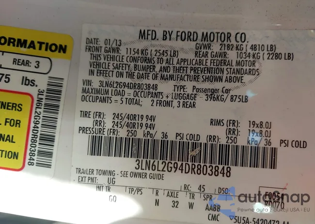 3LN6L2G94DR803848: 43945903