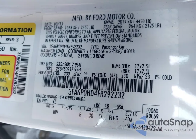 3FA6P0HD4FR292232: 43945954