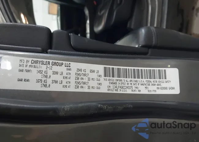 1C4RJFAG8CC245375: 43945989