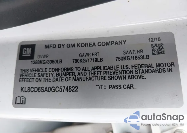 KL8CD6SA0GC574822: 43946162