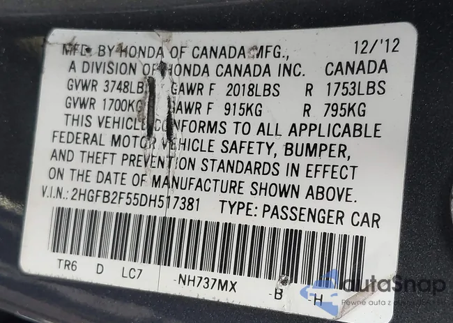 2HGFB2F55DH517381: 43945377