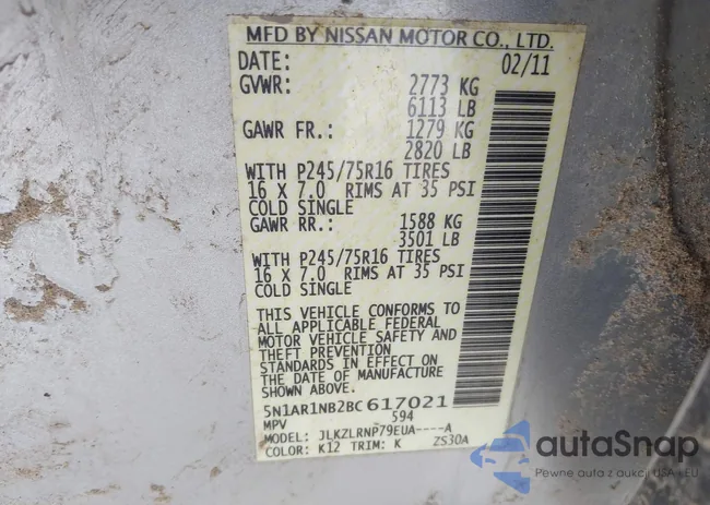 5N1AR1NB2BC617021: 43945401