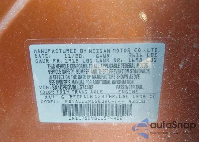 3N1CP5DV8LL574402: 43945475