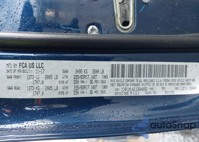 1C4PJMLX2JD604056: 43945518