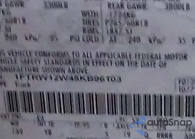 1FTRW12W48KB96103: 43945660